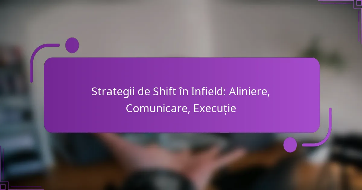Strategii de Shift în Infield: Aliniere, Comunicare, Execuție